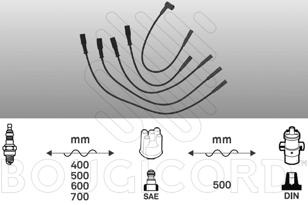 Kit de câbles d'allumage Fiat PANDA · Fiat TIPO · Fiat UNO