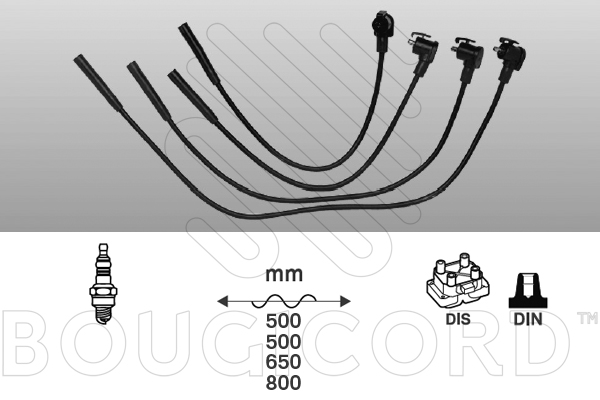 Kit de câbles d'allumage Ford ESCORT V · Ford ESCORT V Turnier · Ford ESCORT V Saloon