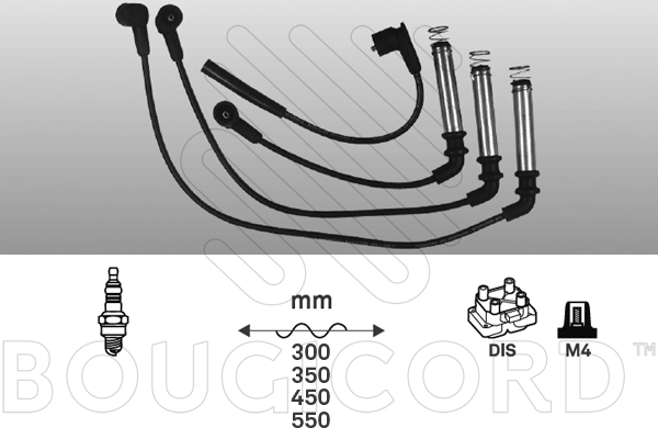 Kit de câbles d'allumage Opel COMBO Box Body/MPV · Opel CORSA A Hatchback · Opel ASTRA F Saloon