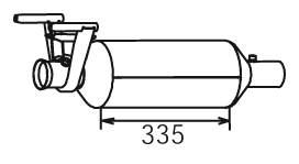 Filtre à particules / à suie, échappement Mercedes-Benz SPRINTER 3-t Van · Mercedes-Benz SPRINTER 3-t Platform/Chassis · Mercedes-Benz SPRINTER 3,5-t Van