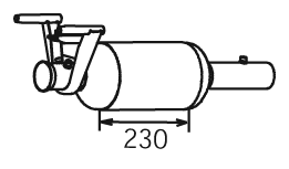 Filtre à particules / à suie, échappement Mercedes-Benz SPRINTER 3-t Van · Mercedes-Benz SPRINTER 3-t Platform/Chassis · Mercedes-Benz SPRINTER 3-t Bus