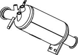 Filtre à particules / à suie, échappement Vw MULTIVAN T5 · Vw TRANSPORTER T5 Platform/Chassis (7JD, 7JE, 7JL, 7JY, 7JZ, 7F · Vw TRANSPORTER T5 Van
