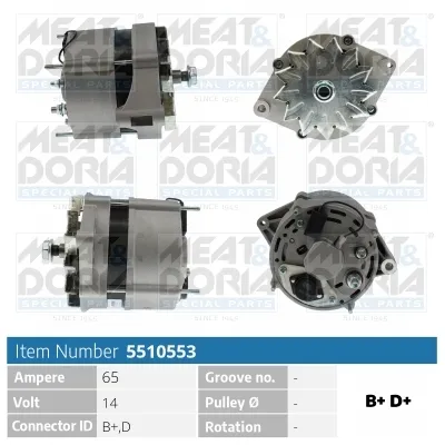 Alternateur MEAT & DORIA 5510553
