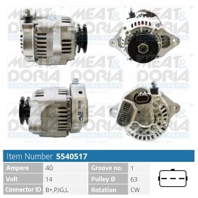 Alternateur MEAT & DORIA 5540517