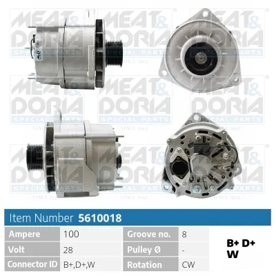 Alternateur MEAT & DORIA 5610018