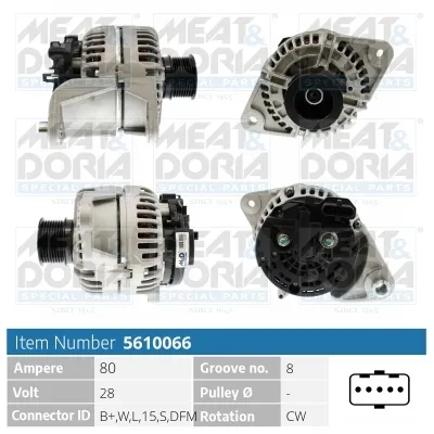 Alternateur MEAT & DORIA 5610066