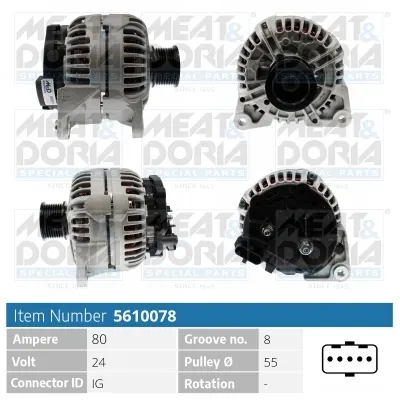 Alternateur MEAT & DORIA 5610078