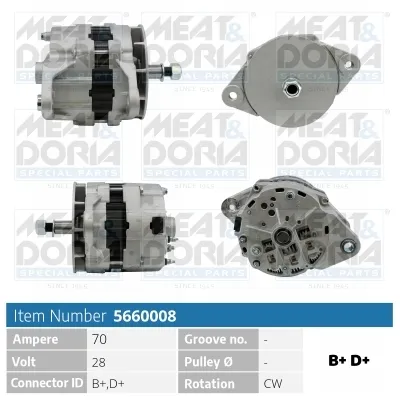 Alternateur MEAT & DORIA 5660008