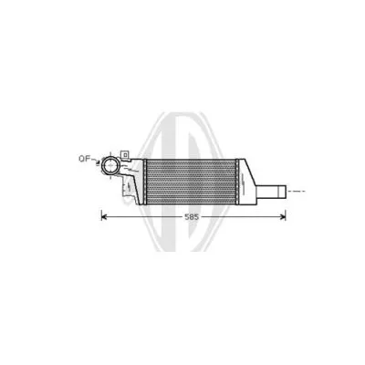 Radiateur d'air d'admission DIEDERICHS DCA1059