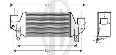 Intercooler, échangeur Ford FIESTA IV · Ford FIESTA Box Body/MPV · Ford FOCUS I