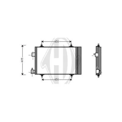 Condensateur, air conditionné DIEDERICHS DCC1749