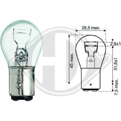 Lampe, feux intermittents/position DIEDERICHS LID10056
