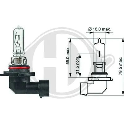 Lampe, phare à courbe dynamique DIEDERICHS LID10081