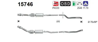 Catalyseur Citroën C5 I · Citroën C5 I Break
