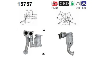 Catalyseur Citroën C5 I · Citroën C5 I Break