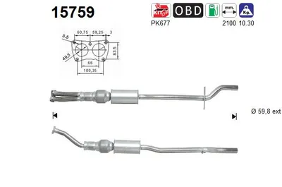 Catalyseur Citroën C5 I · Citroën C5 I Break