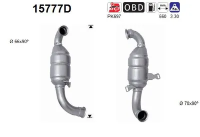 Catalyseur Citroën BERLINGO / BERLINGO FIRST MPV · Peugeot PARTNER MPV · Peugeot PARTNER Box Body/MPV