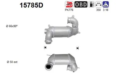 Catalyseur Citroën C4 I · Citroën C4 Coupe · Peugeot 307 CC