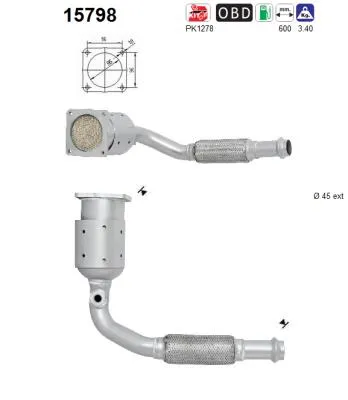 Catalyseur Peugeot 208 I · Citroën C-ELYSEE · Peugeot 301
