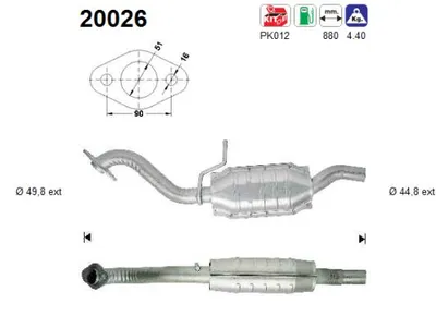 Catalyseur Ford FIESTA III