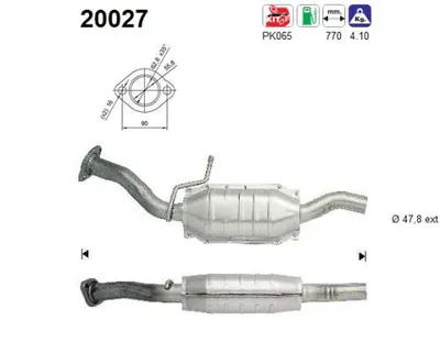 Catalyseur Ford FIESTA III · Ford FIESTA Box Body/MPV