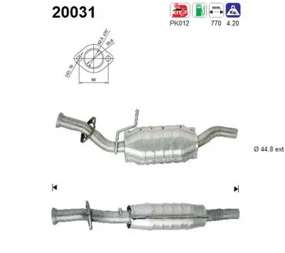 Catalyseur Ford FIESTA III · Ford FIESTA Box Body/MPV