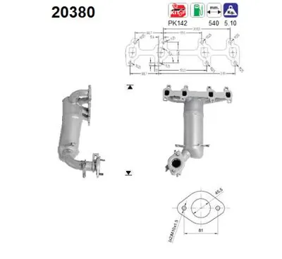 Catalyseur Ford FIESTA IV · Ford FIESTA Box Body/MPV · Ford KA