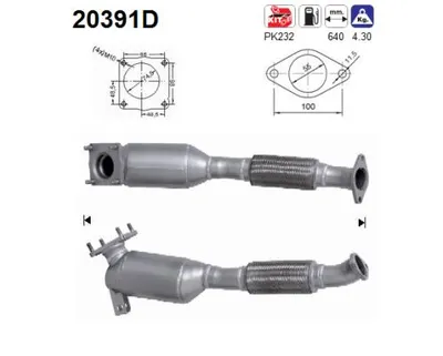 Catalyseur Ford FOCUS I · Ford FOCUS I Saloon · Ford FOCUS I Turnier