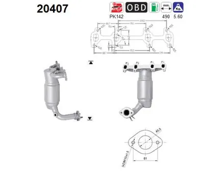 Catalyseur Ford FIESTA IV