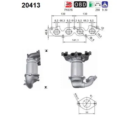 Catalyseur Ford FIESTA V · Ford FUSION