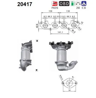Catalyseur Ford FIESTA V · Ford FUSION