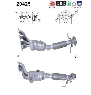 Catalyseur Ford FOCUS C-MAX · Ford FOCUS II · Ford FOCUS II Turnier