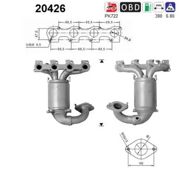 Catalyseur Ford FIESTA V · Ford FIESTA V Van