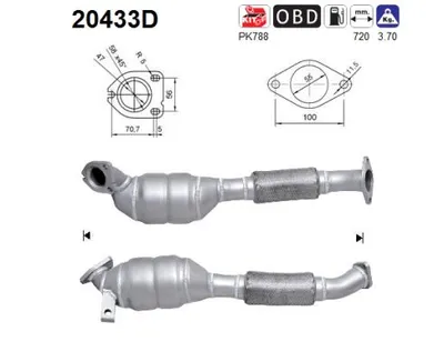 Catalyseur Ford TOURNEO CONNECT · Ford TRANSIT CONNECT