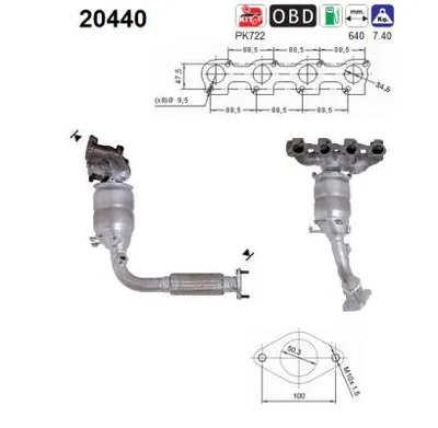 Catalyseur Ford KA · Ford KA Van · Ford STREET KA