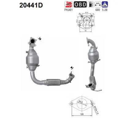 Catalyseur Ford FIESTA V · Ford FUSION