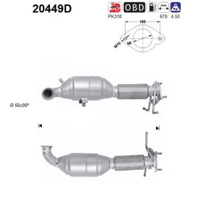 Catalyseur Ford KUGA I