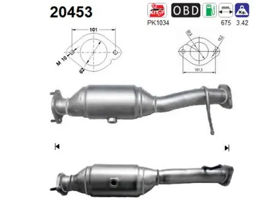 Catalyseur Ford FOCUS II