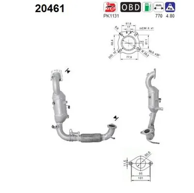 Catalyseur Ford ECOSPORT · Ford B-MAX · Ford FIESTA VI