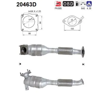 Catalyseur Ford TOURNEO CONNECT · Ford TRANSIT CONNECT