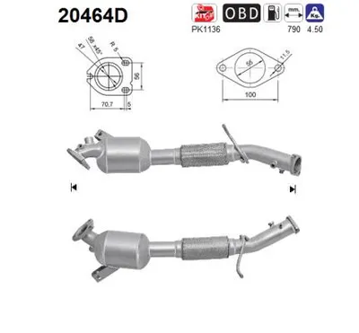 Catalyseur Ford TOURNEO CONNECT · Ford TRANSIT CONNECT
