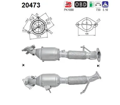 Catalyseur Ford S-MAX · Ford GALAXY II · Ford MONDEO IV