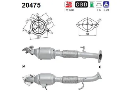 Catalyseur Ford KUGA II · Ford KUGA II VAN