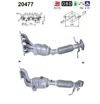 Catalyseur Ford FOCUS II · Ford FOCUS II Turnier · Ford FOCUS II Saloon