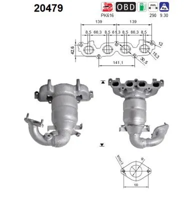 Catalyseur Ford FUSION · Ford FIESTA VI · Ford FIESTA VI Van