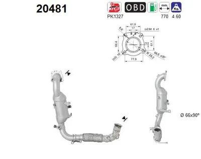 Catalyseur Ford ECOSPORT · Ford FIESTA VII · Ford FIESTA VII Van