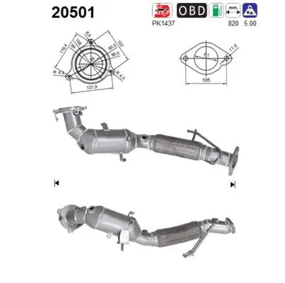 Catalyseur Ford KUGA II · Ford KUGA II VAN