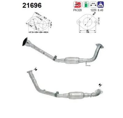 Catalyseur Opel FRONTERA B · Vauxhall FRONTERA Mk II