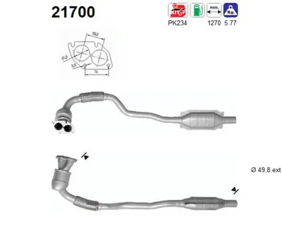 Catalyseur Opel ASTRA G Hatchback · Opel ASTRA G Estate · Opel ASTRA G Saloon