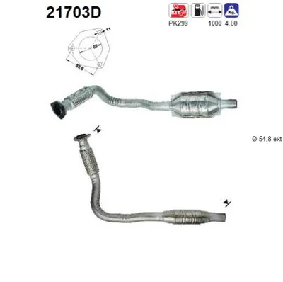 Catalyseur Vauxhall ASTRA Mk IV Hatchback · Vauxhall ASTRA Mk IV Estate · Opel ZAFIRA A MPV